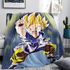 Coperta in Flanella con Stampa Personaggi Dragon Ball, Alta qualità Confortevole per Tutte le Stagioni, Arredamento per la Casa, Calore e Comfort, Perfetta per Regali di Natale