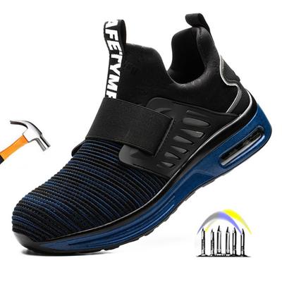 Light Man Safety Shoes Breathable Work Shoes Anti Smash Stab Proof Safety Boots Work Man Anti Puncture Safety Work Sneakers