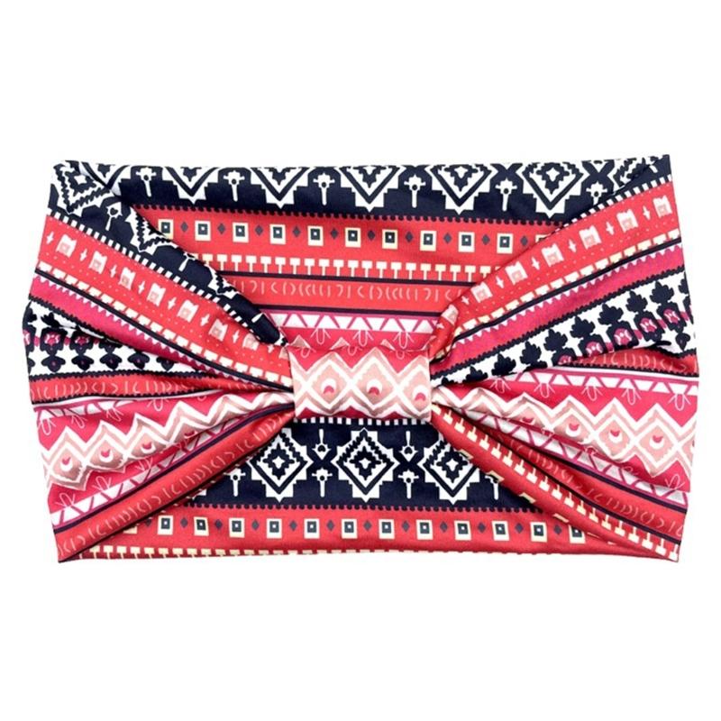 Atmungsaktives Stirnband für Damen Sport Haarband Böhmischer Stil Stirnband Weiblich Elastisches Kopfband Sportliches Kopfzubehör