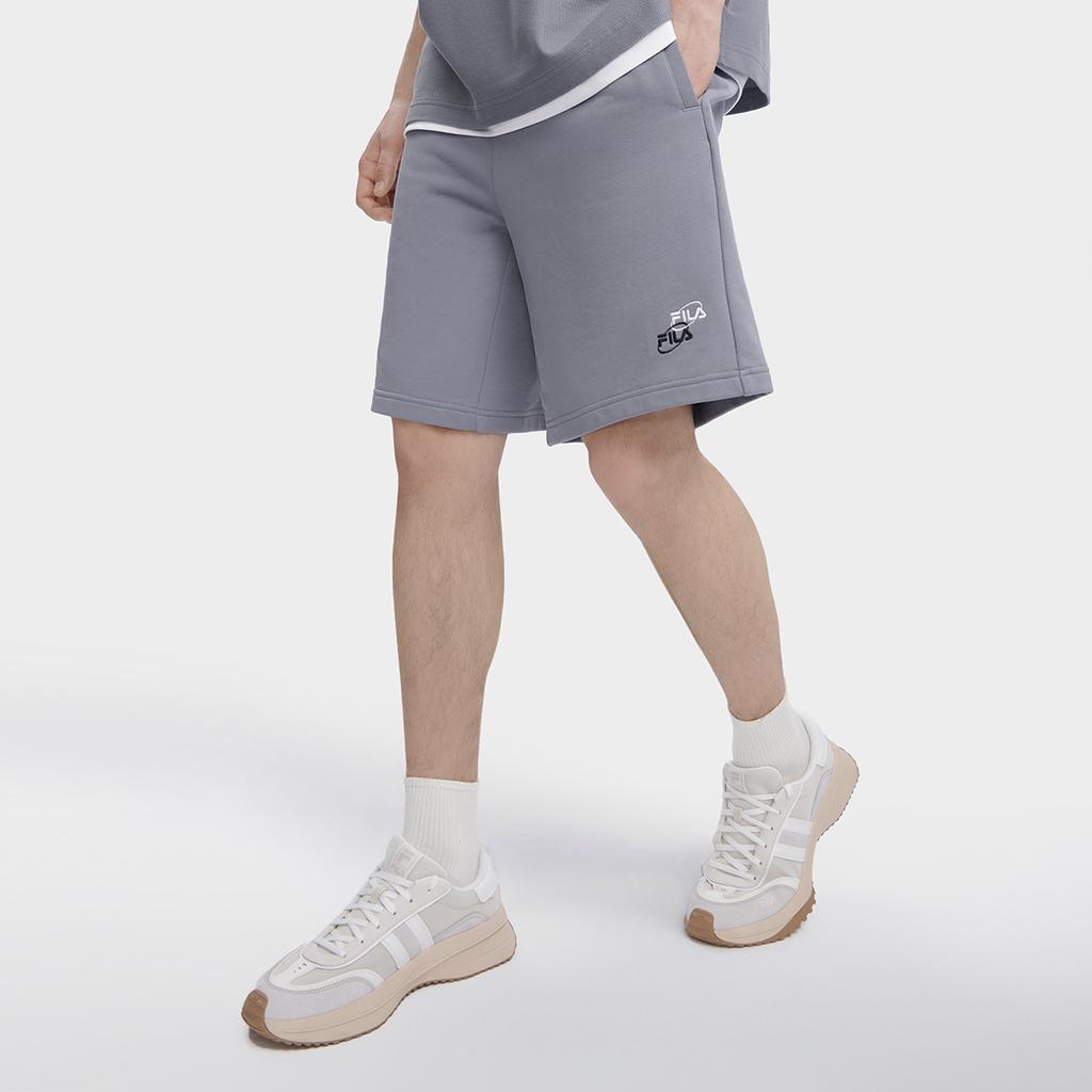FILA Valentine's Day Collection Casual Shorts Men's Cyan Brick Gray Moderate F11M329607FDY