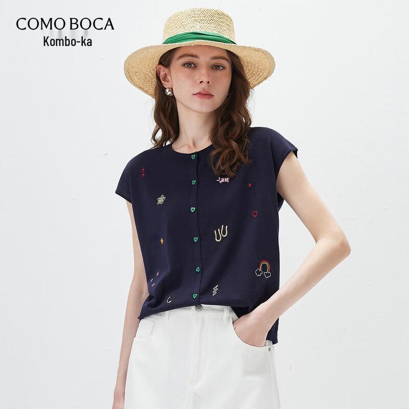 Women s 2026 S/S Mulberry Silk Blend Short Sleeve Knit Cardigan M