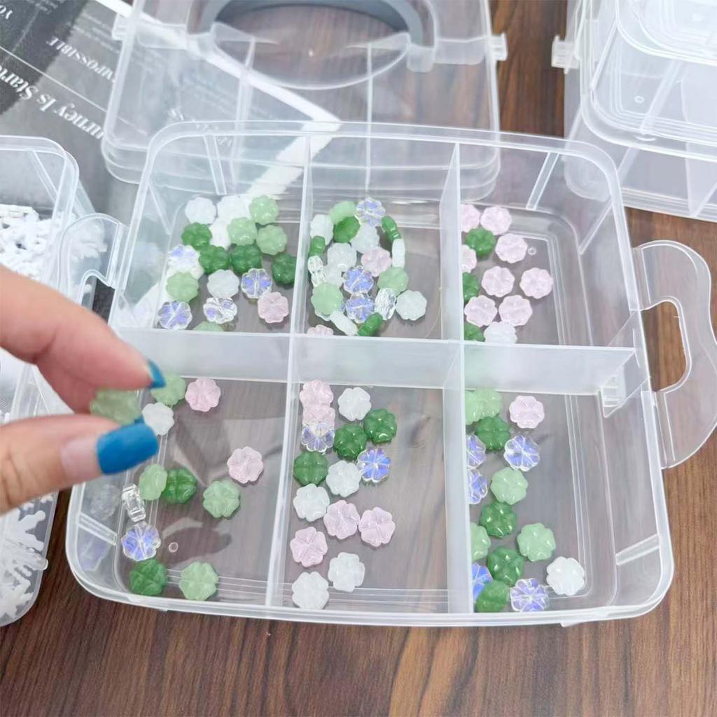 Large Capacity Transparent Boxes for Jewelry Earring Rings Bracelet Boxes Removable Storage Box Container Dustproof Organizer