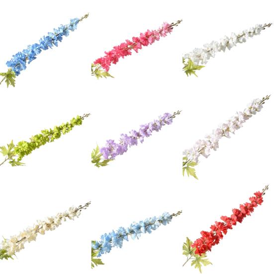 פרחי דלפיניום מלאכותיים גבעול ארוך 46 אינץ' פרח היacinth מדומה לוואזה גבוהה קישוט מרכזי לחתונה, בית, מסיבה סידור פרחים קישוט שולחן