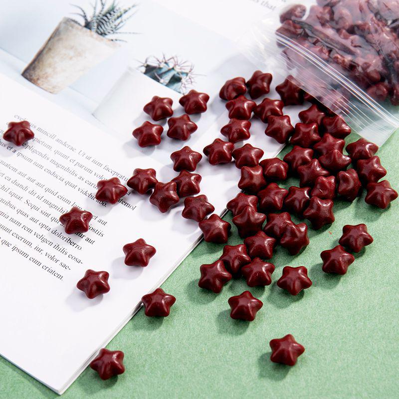 Mixed Color Star Sealing Wax Beads for Envelopes, 100 Pieces, Retro Fire Paint Seal Wax