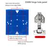Concealed Hinge Jig Hole Drilling Guide Locator Plastic Hinge Boring Template For Cabinet Door 35mm Application