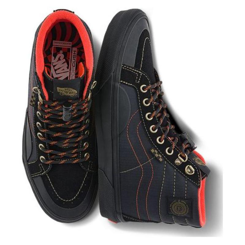 Vans Spitfire Wheels X Vans Skate Sk8 Hi Reissue 'Black Flame' Vans VN000D1EBFM