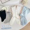 White Fungus Edge Socks Ballet Summer Thin Legs Breathable Contrasting Colors Lace Princess Wind Stacked Medium Tube Socks Thin