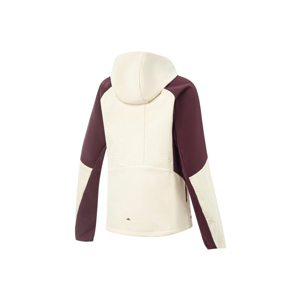 Li Ning Running Series Windproof Water-Repellent Hooded Softshell Jacket Women jackets AFDVB56-3