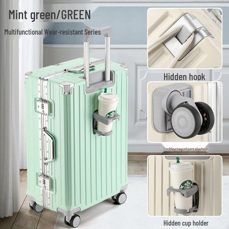 20-inch Multifunctional Suitcase with Universal Wheels, Large Capacity, Combination Lock – Unisex Student Trolley Carry-On