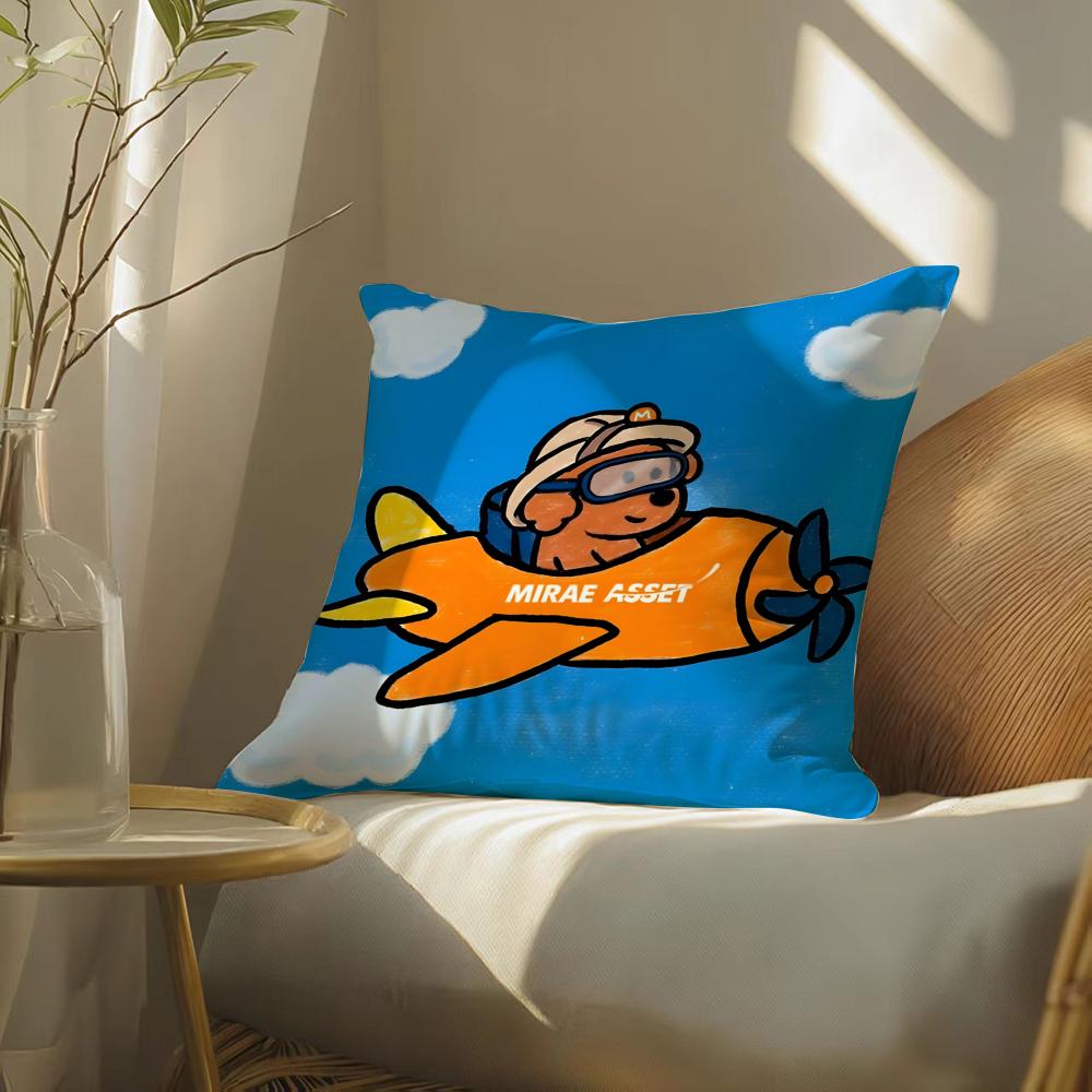 Funny And Quirky Party Animals Pillow Case Double-Sided Plush Sofa Cushion Covers Organic Breathable Invisible Zipper