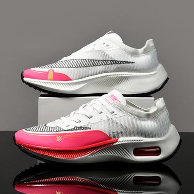 Youth Shock Absorption and Non-slip Professional Marathon Running Shoes Men's and Women's Ultra-light Mesh Breathable Student Racing Shoes