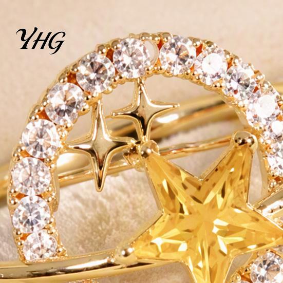 Clothing Decoration Pin Rhinestone Planet Star Brooch Pin, Hollow Badge Decorative Secure Jewelry, Accessory for Suits Coats Scarves Shawls Bags