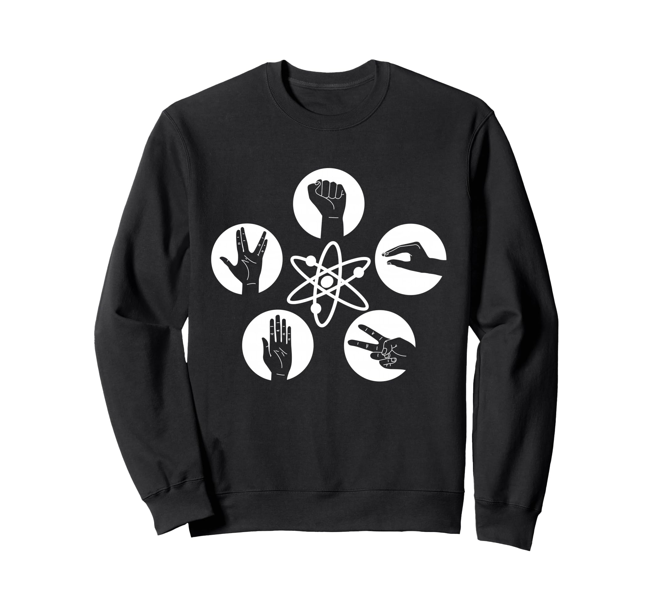 Big Bang Theory Logo Rock Lizard Spock Sweatshirt