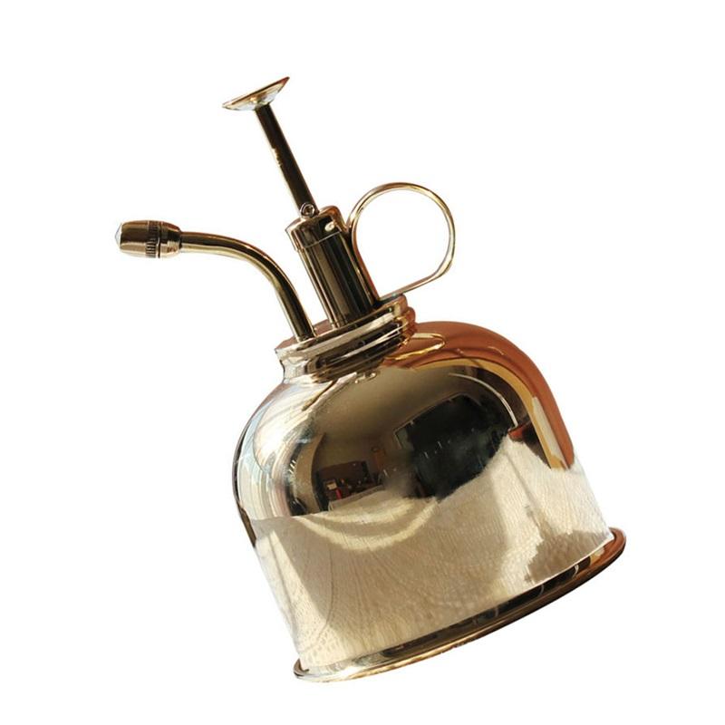 Frasco de spray 300ml, pulverizador de latão vintage, jarra de plantas domésticas para jardim interno