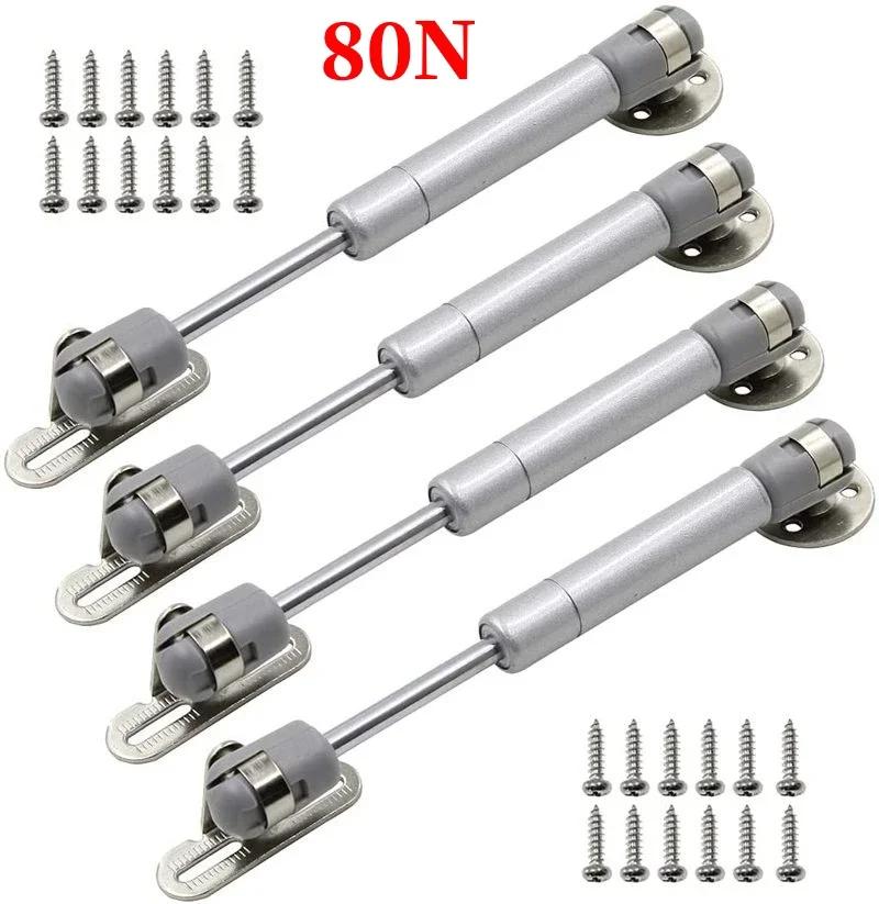 2/4 Pack Gas Struts 20N-200N Gas Spring Cabinet Hinge,Copper Core Lift Support Kitchen Cupboard Door Hydraulic Support Bar