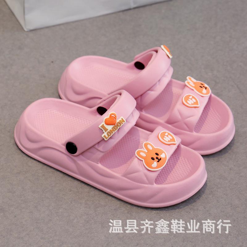 New Soft-soled Student Bathroom Slippers Beach Cool Slippers Women's Indoor Drag Summer Going Out Flats