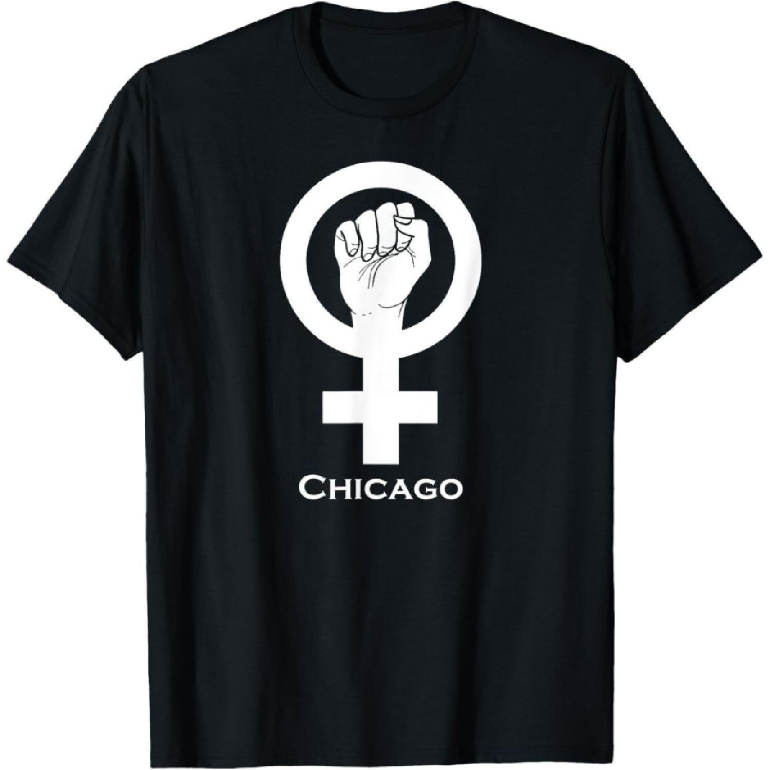 Chicago Women s Resistance Resist Persist March Fist T-Shirt S чёрный