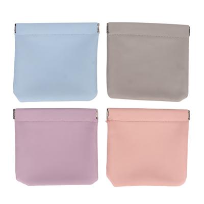 4 barvy Mini taštička na rtěnky Automatické zavírání Přenosná PU kožená kapsa Kosmetická taštička na make-up na sluchátka
