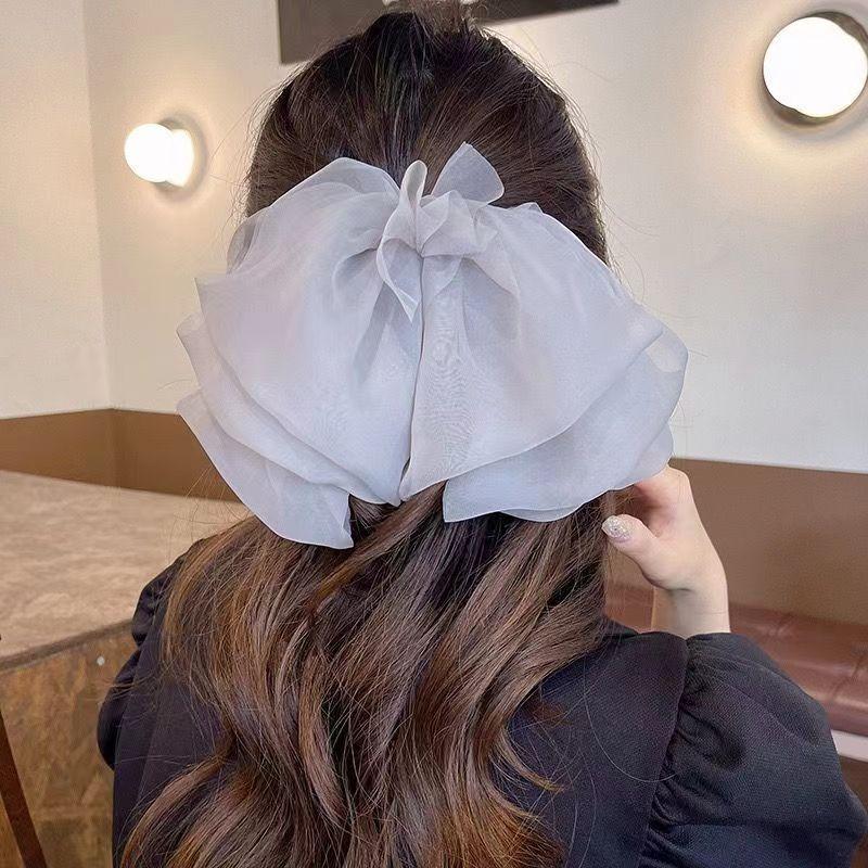 1 Stück Neue Koreanische Mode Bogen Haarnadel Einfarbig Elegante Haarspangen Kopfbedeckung Mädchen Kinder Haarschmuck