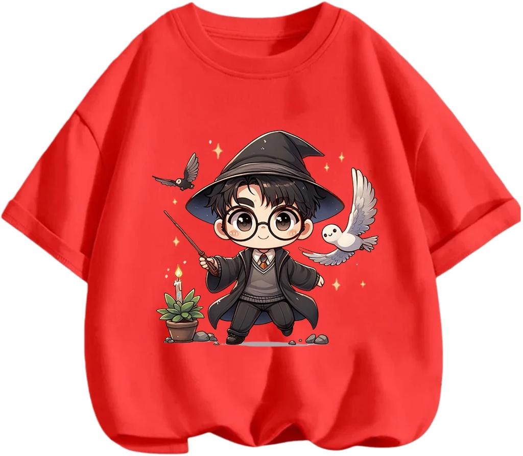 Soft Comfortable Harry Potter T Shirt Summer Casual Short Sleeve Fashion Clothing Boys Girls 3 14