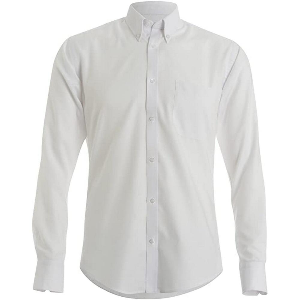 Kustom Kit Mens Oxford Slim Long-Sleeved Shirt