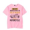 Never Underestimate An Old Man with A Motorcycle Graphic Tshirt Funny Tshirt Fashion Harajuku T-shirt Oversize Men Brand T-shirt