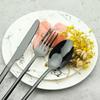 24Pcs Cutlery Set Stainless Steel Dinnerware Knives Fork Spoon Dinner Tableware Party Kitchen Flatware Silverware Set