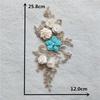 3D Embroidered Polyester Flower Lace Collar for DIY Sewing