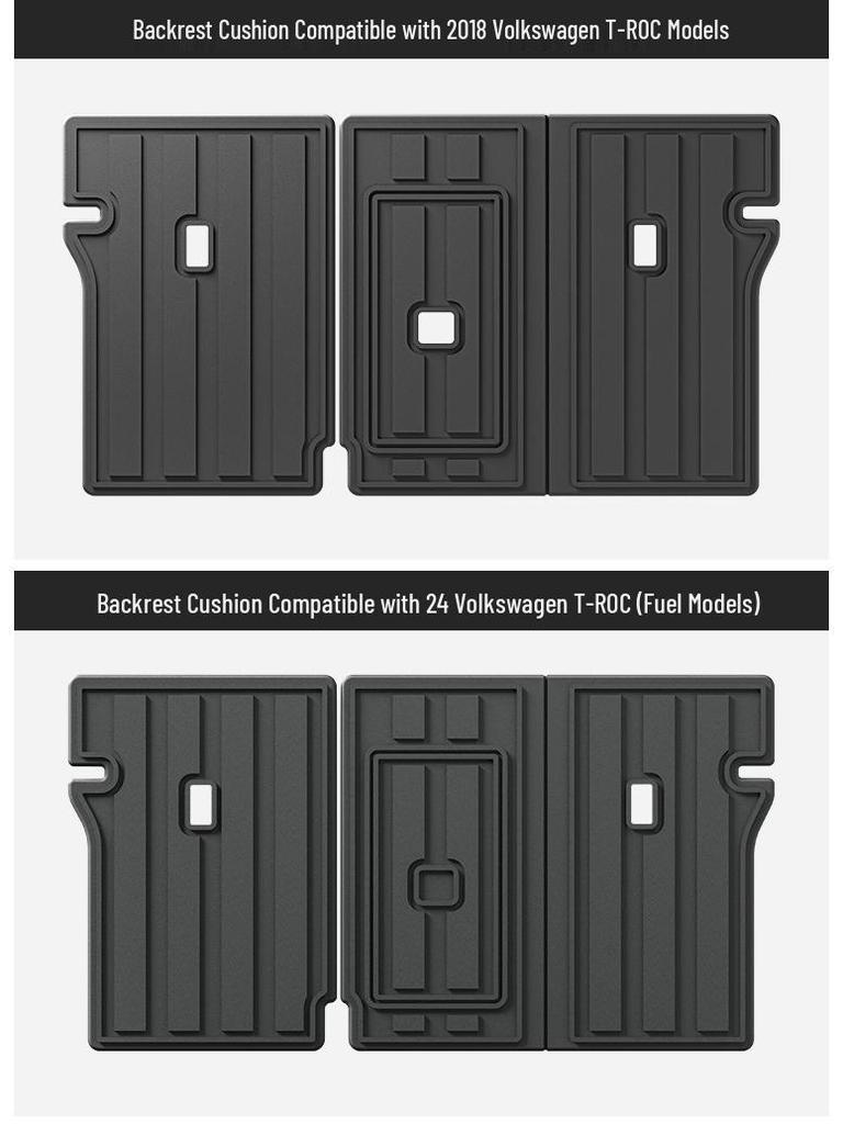 TPE Car and Trunk Floor Mats for 2018-2024 Volkswagen T-ROC (Left-Hand Drive)