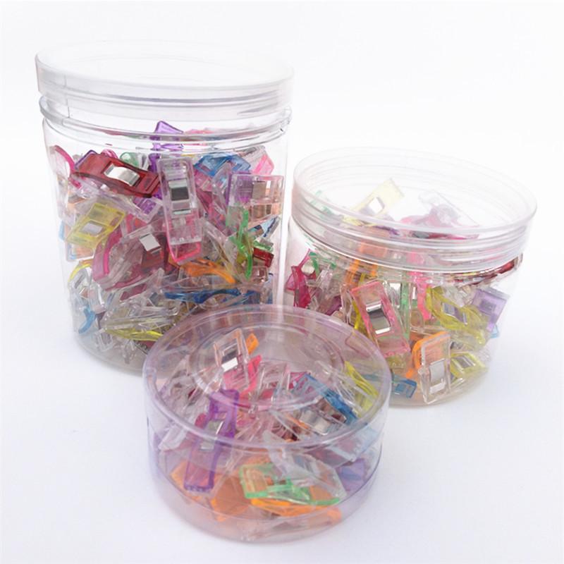 Pack of 100 PS Plastic Clips for Sewing and Patchwork (2.7mm) - Ideal Substitute for Pearl Needles