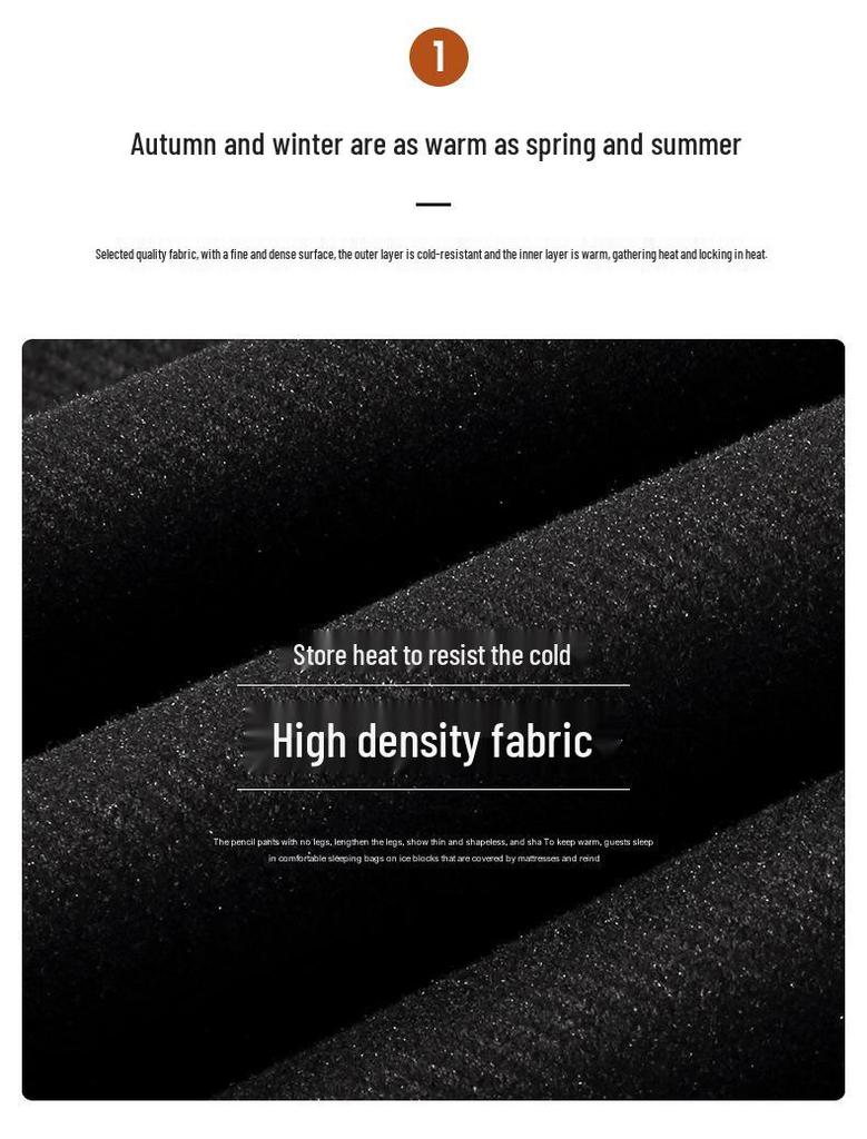 Mom's Versatile Plus Velvet Elastic Waist Straight Leg Pants - Thickened Winter Trousers for Middle-Aged and Elderly Women