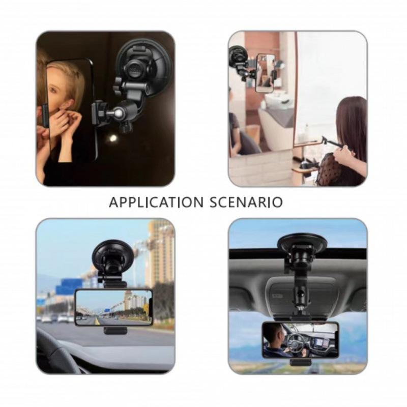 Car Phone Holder with Suction Cup for Navigation, Selfie, Live Streaming, and Recording