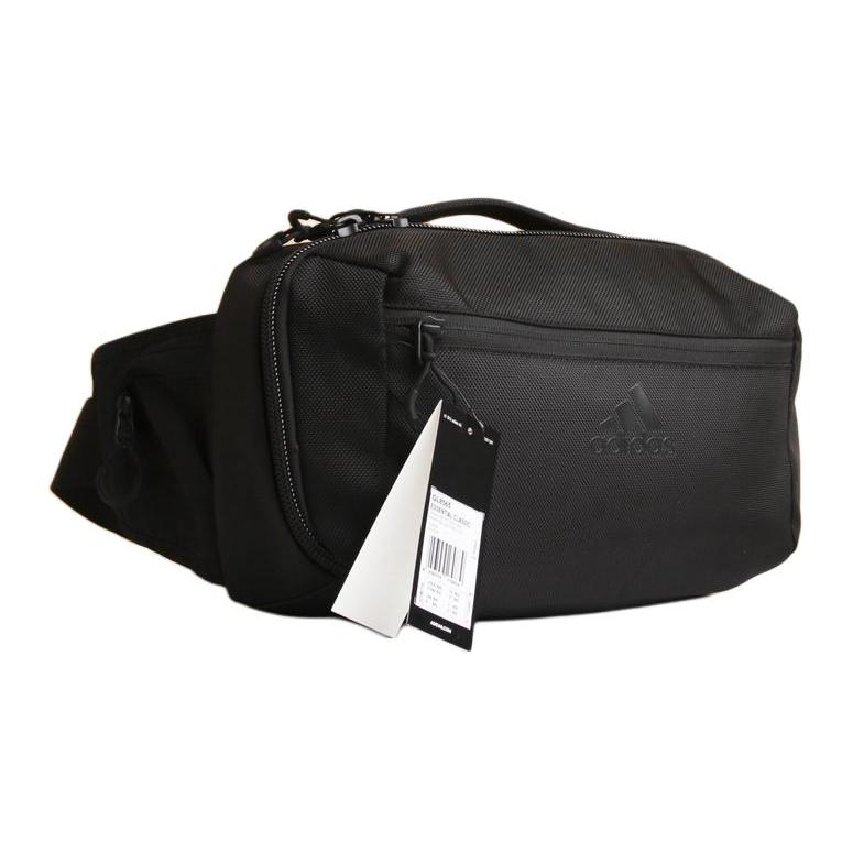 New Adidas Nylon Fabric Crossbody Bag, Handbag Regular Unisex Pure Black GL8565
