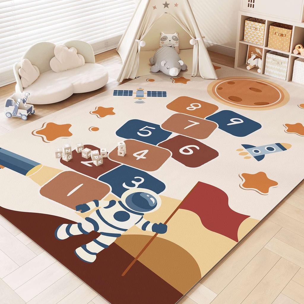 Cute Game Children Carpet Pvc Non-slip Floor Mat Kids Play Rug Bedroom Bedside Foot Mats Home Decoration Rugs for Living Room