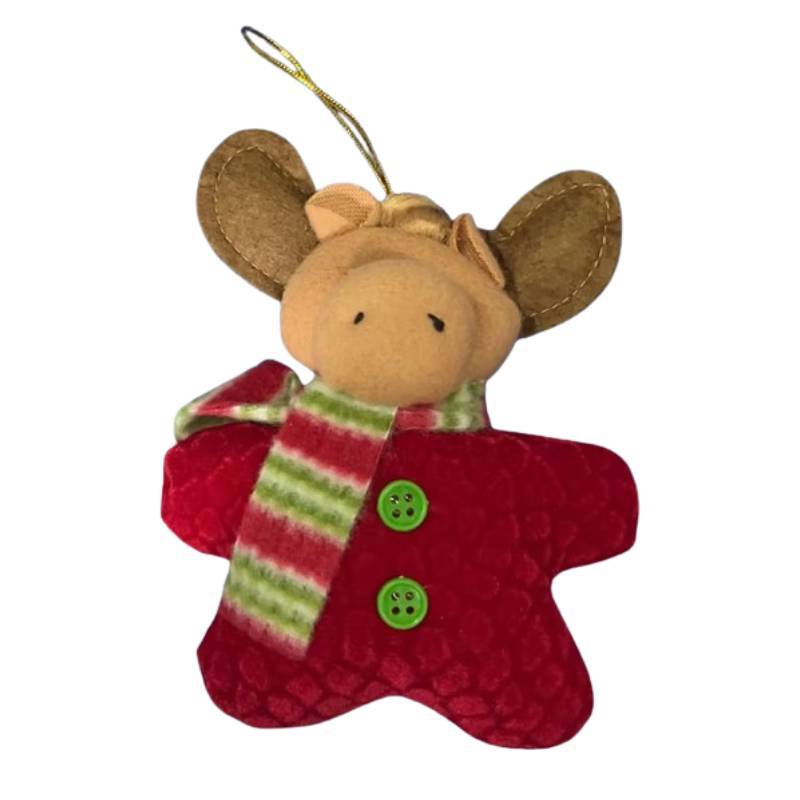 Świąteczne drewniane ozdoby z trójwymiarowym Świętym Mikołajem i bałwanem do dekoracji świątecznych