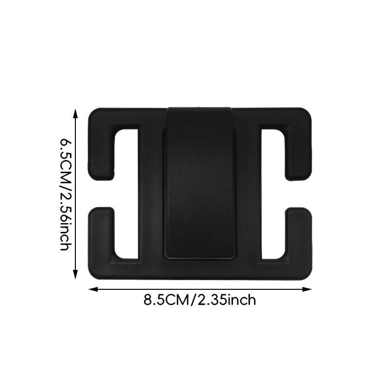 Black Safety Seat Belt Adjuster Car Accessory For Improves Comfort Driving