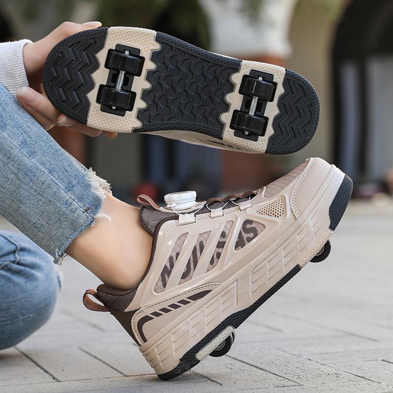 Stivali Sportivi a Quattro Ruote per Bambini Pattinaggio a Rotelle Come Scarpe Sportive Piatti Scarpe da Pattinaggio Scarpe Sportive Scarpe da Pattinaggio da Donna