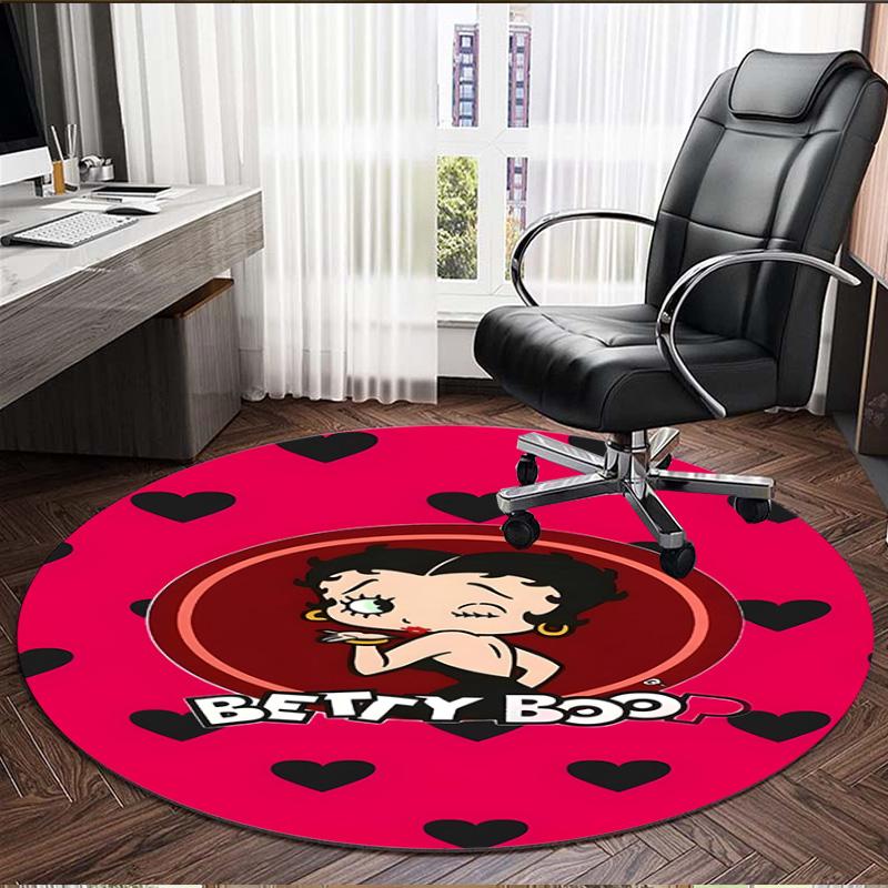 doll Print Round Rug, Washable Floor Carpet, For Entryway Dorm Laundry Room Office Study, Home Decor Birthday Christmas Gift