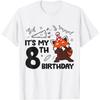 It's My 8th Birthday Cute Birthday Red Panda T-Shirt