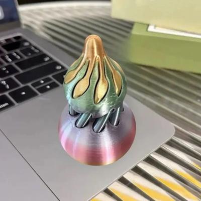 3D-gedruckte Spiral-Kürbis-Figur Unmögliche Durchgangsskulptur Vortex-Faden-Illusion Stressabbau Kinder Erwachsene Mini-Spiral-Kürbis Fidget-Spielzeug