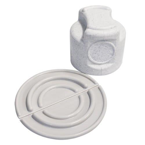 Shinki Gosei Tombo Pickle Press Lid and Pickling Stone Set for Bottles and Jar, Gray, Made in Japan