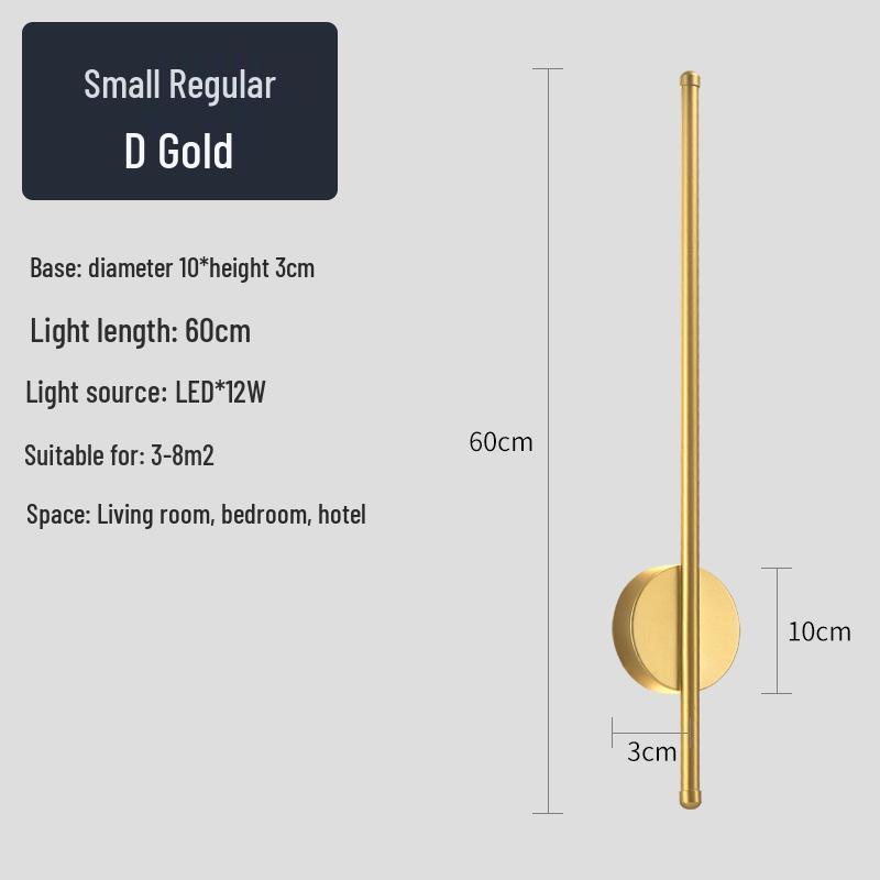 Creative Minimalist LED Wall Light for Hallway, Bedroom, Living Room, Study, and Staircase