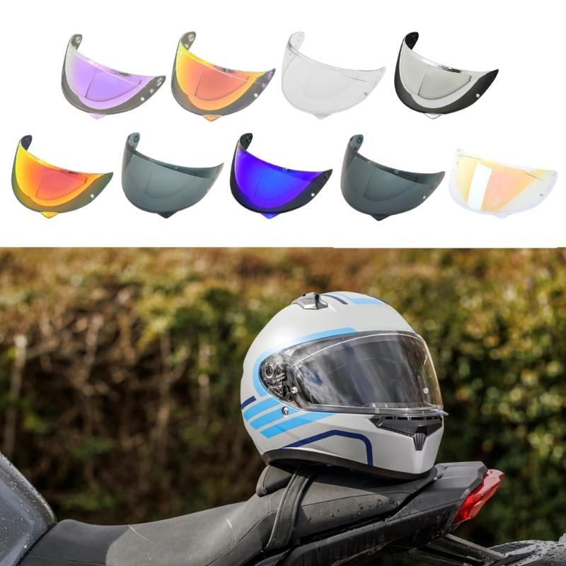 High Performances Motorcycle Visors Wide Angle View Helmets Visors PC Lens for Professional Racings & Trip for HJC C10