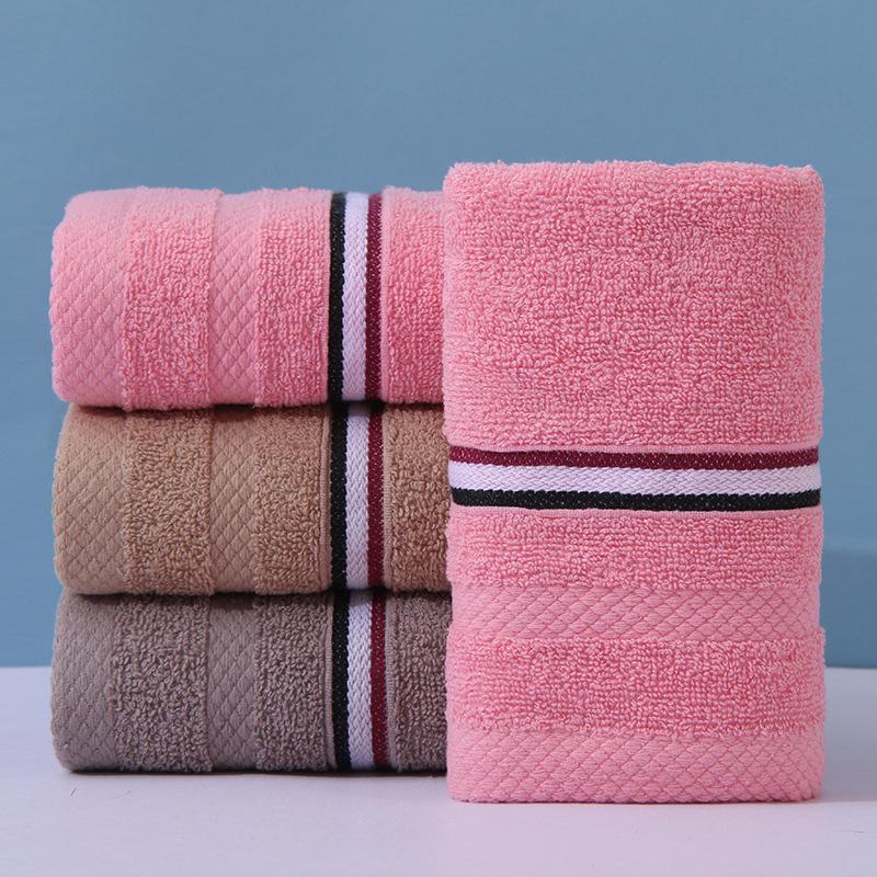 Plaid Cotton-Polyester Hand Towel - Soft, Absorbent, Ideal for Home & Hotel Use