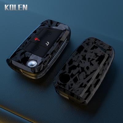 Abs Carbon Fiber Auto Key Fob Cover Case Fit For Vw Volkswagen Golf 7 Mk7 Tiguan Mk2 Fit For Seat Ateca Leon Fr 2 Ibiza Fit For Skoda Octavia Remote