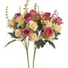 1/4PCS Artificial Rose Flowers Scrapbook Wedding Bridal Holding Bouquet Home Vase Decoration Wreath Festival Gift Shooting Props