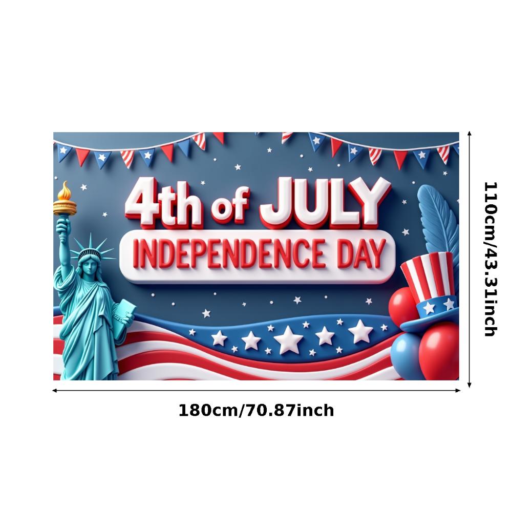 Патриотический дизайн Баннер с флагом США Звездное украшение Украшение для мероприятия Легкий материал Перьевой декор Праздничный баннер