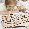 Childrens Educational Wooden Multifunction Practice Board With Handeye Coordination Training For Early Learning