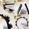Pearl Flowers Hairpin Hairbands For Women Non-Slip Headband Rhinestones Hair Bands Clips Hairstyle Double Bangs Hair Accessories Quality