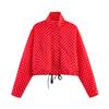 Women’s Polka Dot Long Sleeve Cardigan and Shorts Set 2025 Spring Summer Two-Piece Outfit Casual Slim Fit
